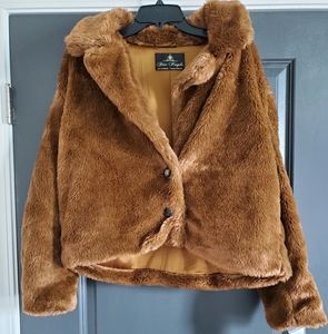 Free People Brown Fur Jacket